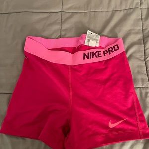 Pink Nike Pro Shorts Small